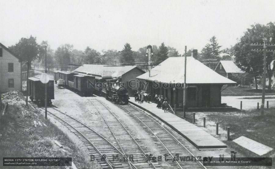 Postcard: Boston & Maine Railroad West Swanzey, New Hampshire